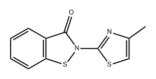 1,2-Benzisothiazol-3(2H)-one, 2-(4-methyl-2-thiazolyl)- Structure