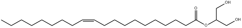 11-Eicosenoic acid, 2-hydroxy-1-(hydroxymethyl)ethyl ester, (11Z)- Structure