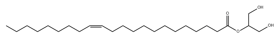 13-Docosenoic acid, 2-hydroxy-1-(hydroxymethyl)ethyl ester, (13Z)- Structure