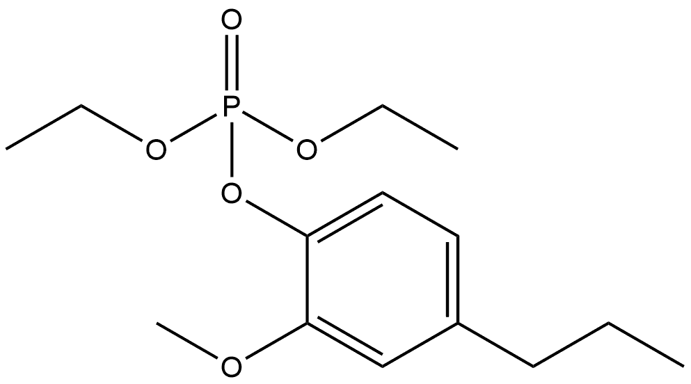 Diethyl 2-methoxy-4-propylphenyl phosphate Structure