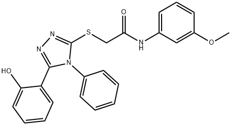 2-{[5-(2-Hydroxyphenyl)-4-phenyl-4H-1,2,4-triazol-3-yl]sulfanyl}-N-(3-methoxyphenyl)acetamide Structure