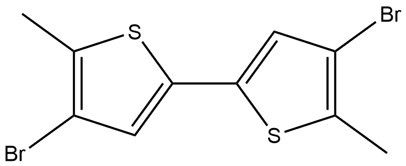 4,4′-Dibromo-5,5′-dimethyl-2,2′-bithiophene 구조식 이미지