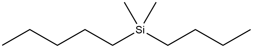 Butyldimethyl(pentyl)silane 구조식 이미지