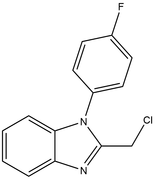 2-(Chloromethyl)-1-(4-fluorophenyl)-1H-benzimidazole Structure