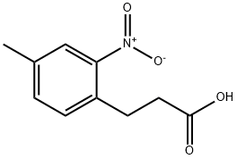 Benzenepropanoic acid, 4-methyl-2-nitro- Structure
