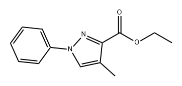 1H-Pyrazole-3-carboxylic acid, 4-methyl-1-phenyl-, ethyl ester Structure