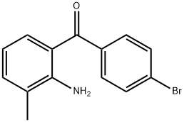 Methanone, (2-amino-3-methylphenyl)(4-bromophenyl)- Structure