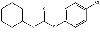 4-chlorophenyl (cyclohexylamino)methanedithioate 구조식 이미지