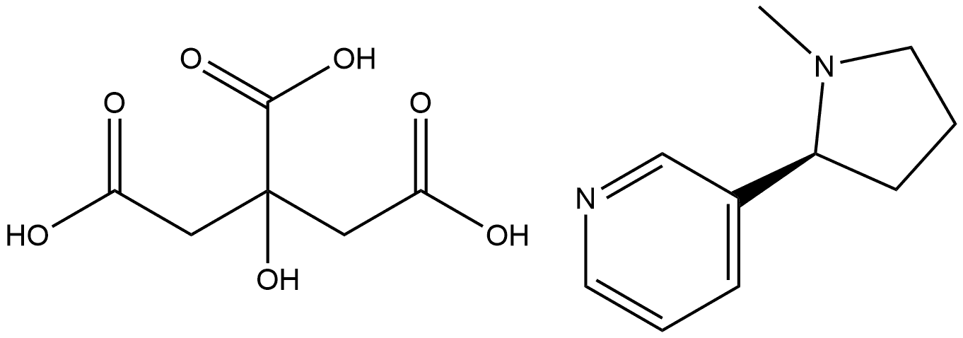 Citric acid nicotine 1:2 Structure