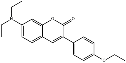 2H-1-Benzopyran-2-one, 7-(diethylamino)-3-(4-ethoxyphenyl)- Structure