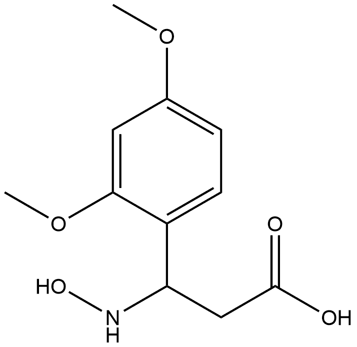 Benzenepropanoic acid, β-(hydroxyamino)-2,4-dimethoxy- 구조식 이미지