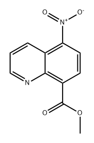 8-Quinolinecarboxylic acid, 5-nitro-, methyl ester Structure