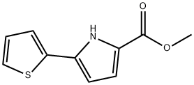 1H-Pyrrole-2-carboxylic acid, 5-(2-thienyl)-, methyl ester 구조식 이미지