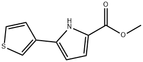 1H-Pyrrole-2-carboxylic acid, 5-(3-thienyl)-, methyl ester Structure