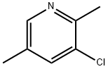 Pyridine, 3-chloro-2,5-dimethyl- Structure