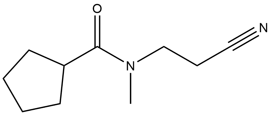 N-(2-Cyanoethyl)-N-methylcyclopentanecarboxamide 구조식 이미지