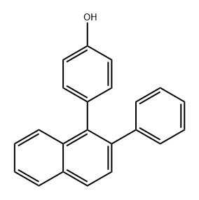 Phenol, 4-(2-phenyl-1-naphthalenyl)- Structure