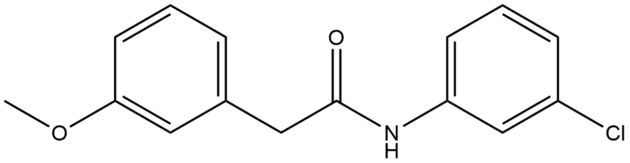 N-(3-Chlorophenyl)-3-methoxybenzeneacetamide Structure