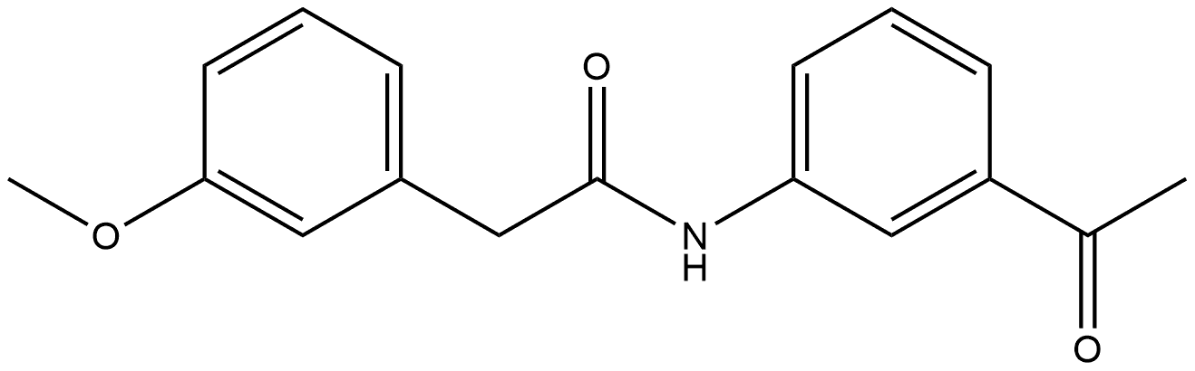 N-(3-Acetylphenyl)-3-methoxybenzeneacetamide Structure