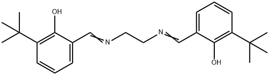 Phenol, 2,2'-[1,2-ethanediylbis(nitrilomethylidyne)]bis[6-(1,1-dimethylethyl)- Structure