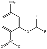 Benzenamine, 3-(difluoromethoxy)-4-nitro- 구조식 이미지