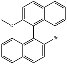 1,1'-Binaphthalene, 2-bromo-2'-methoxy- Structure