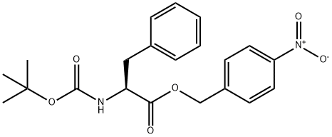 L-Phenylalanine, N-[(1,1-dimethylethoxy)carbonyl]-, (4-nitrophenyl)methyl ester Structure