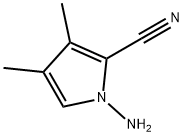 1H-Pyrrole-2-carbonitrile, 1-amino-3,4-dimethyl- 구조식 이미지