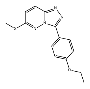 1,2,4-Triazolo[4,3-b]pyridazine, 3-(4-ethoxyphenyl)-6-(methylthio)- 구조식 이미지