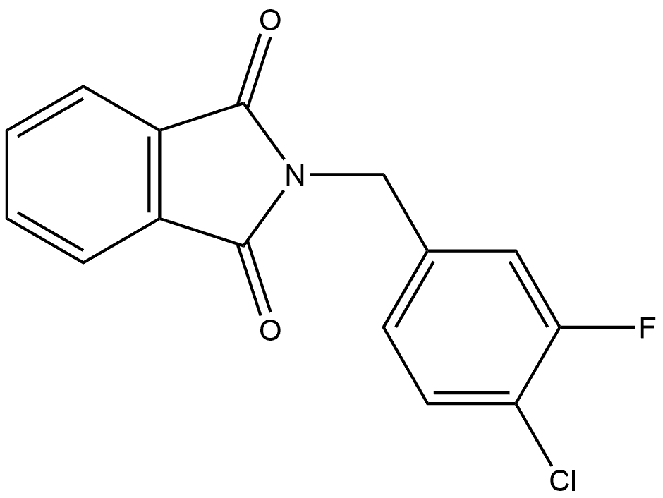 2-[(4-Chloro-3-fluorophenyl)methyl]-1H-isoindole-1,3(2H)-dione Structure