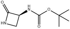 Carbamic acid, N-[(3S)-2-oxo-3-azetidinyl]-, 1,1-dimethylethyl ester Structure