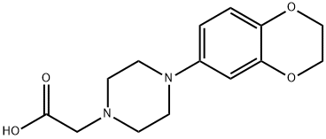 2-[4-(2,3-Dihydrobenzo[b][1,4]dioxin-6-yl)piperazin-1-yl]acetic acid Structure