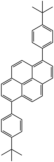 Pyrene, 1,6-bis[4-(1,1-dimethylethyl)phenyl]- Structure