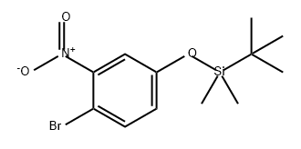 Benzene, 1-bromo-4-[[(1,1-dimethylethyl)dimethylsilyl]oxy]-2-nitro- Structure