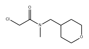 Acetamide, 2-chloro-N-methyl-N-[(tetrahydro-2H-pyran-4-yl)methyl]- Structure