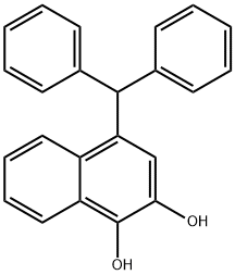 4-Benzhydrylnaphthalene-1,2-diol Structure