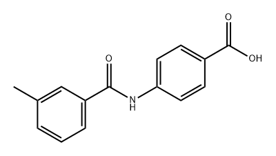 Benzoic acid, 4-[(3-methylbenzoyl)amino]- Structure