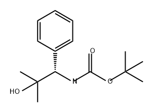 Carbamic acid, N-[(1S)-2-hydroxy-2-methyl-1-phenylpropyl]-, 1,1-dimethylethyl ester Structure