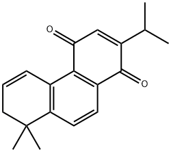 1,4-Phenanthrenedione, 7,8-dihydro-8,8-dimethyl-2-(1-methylethyl)- 구조식 이미지