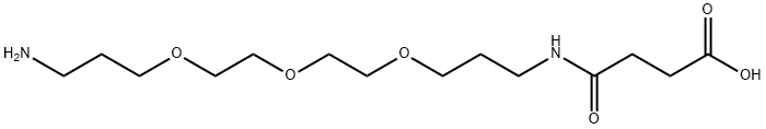 Butanoic acid, 4-[[3-[2-[2-(3-aminopropoxy)ethoxy]ethoxy]propyl]amino]-4-oxo- 구조식 이미지