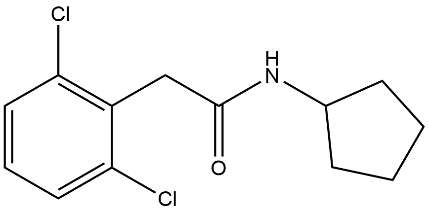 2,6-Dichloro-N-cyclopentylbenzeneacetamide Structure