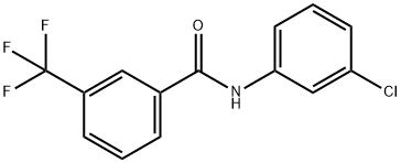Benzamide, N-(3-chlorophenyl)-3-trifluoromethyl- Structure