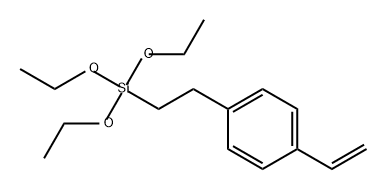Benzene, 1-ethenyl-4-[2-(triethoxysilyl)ethyl]- Structure
