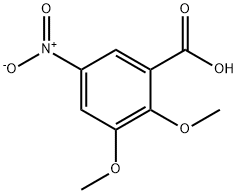 Benzoic acid, 2,3-dimethoxy-5-nitro- Structure