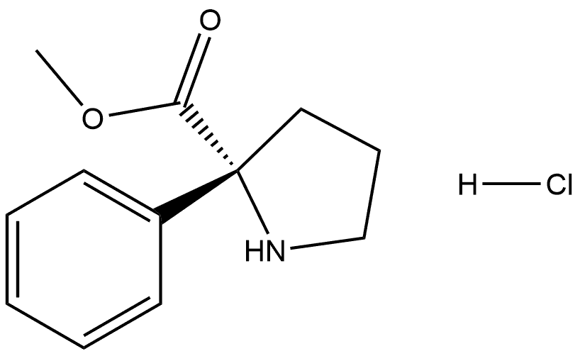 methyl 2-phenylpyrrolidine-2-carboxylate hydrochloride Structure