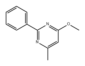 Pyrimidine, 4-methoxy-6-methyl-2-phenyl- 구조식 이미지