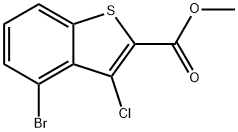 Methyl 3-chloro-4-bromobenzo[b]thiophene-2-carboxylate Structure