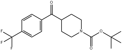 tert-Butyl 4-(4-(trifluoromethyl)benzoyl)piperidine-1-carboxylate Structure