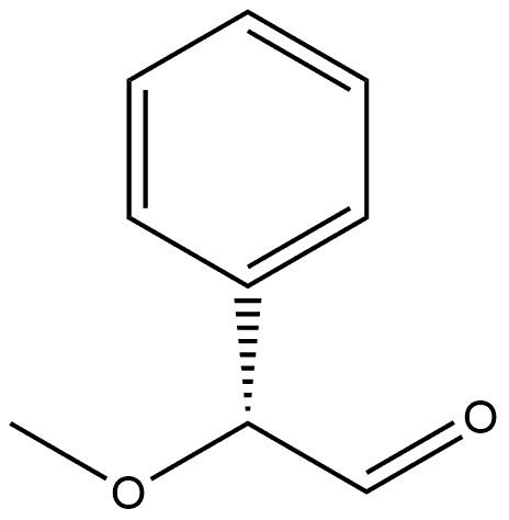 Benzeneacetaldehyde, α-methoxy-, (αR)- Structure