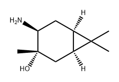 Bicyclo[4.1.0]heptan-3-ol, 4-amino-3,7,7-trimethyl-, (1S,3S,4S,6R)- 구조식 이미지